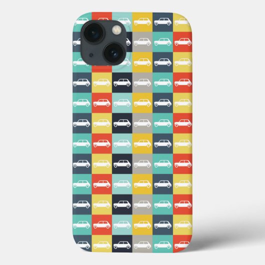 Moderne checkboard Mini Cooper Case-Mate iPhone Case (Achterkant)