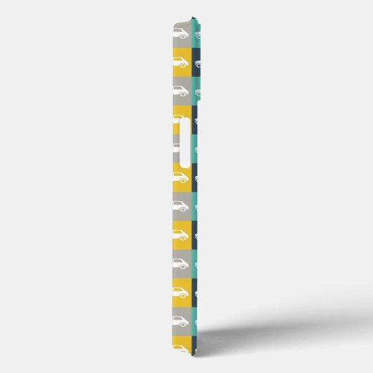 Moderne checkboard Mini Cooper Case-Mate iPhone Case (Achterkant / Rechts)