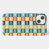 Moderne checkboard Mini Cooper iPhone Hoesje (Achterkant horizontaal)