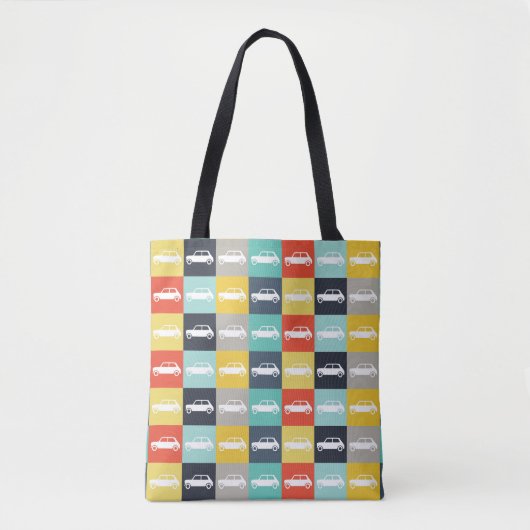 Moderne  checkboard Mini Cooper Tote Bag (Voorkant)