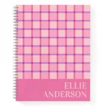 Moderne Checker Roze Paars Persoonlijk