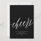 Moderne Cheers Non-Photo Business Holiday Kaart (Voorkant)