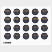 Moderne Cheers Persoonlijk Ronde Sticker (Vel)