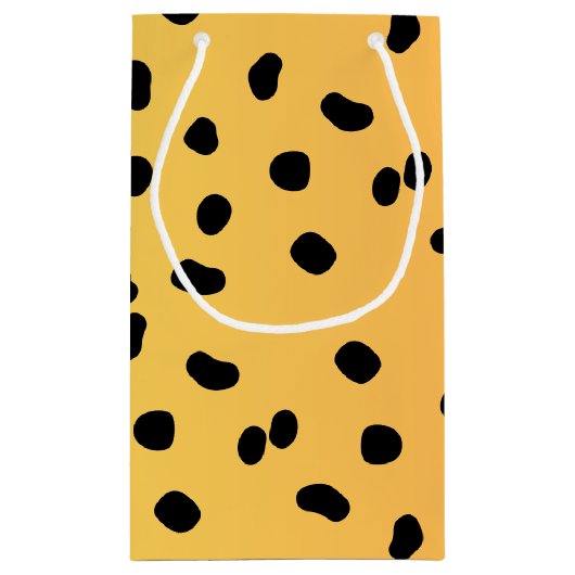 Moderne Cheetah Print Klein Cadeauzakje (Achterkant)