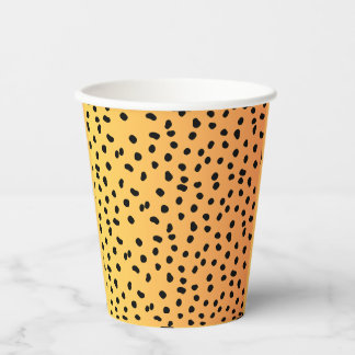 Moderne Cheetah Print Papieren Bekers