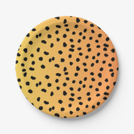 Moderne Cheetah Print Papieren Bordje