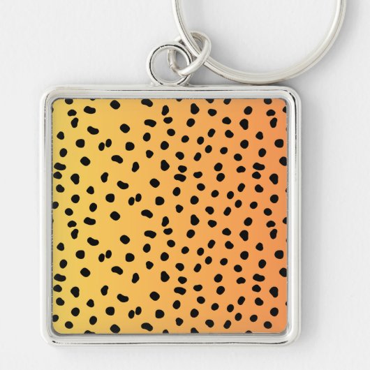 Moderne Cheetah Print Sleutelhanger (Voorkant)