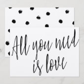 Moderne chemische kalligrafie "Alles wat je nodig  (Voorkant / Achterkant)