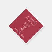 Moderne Cherry Cheers naar 30 jaar Verjaardag serv Servet (Hoek)