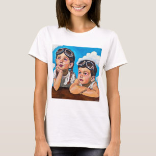 Moderne cherubijnschildering - Rembrandt-geïnspire T-shirt
