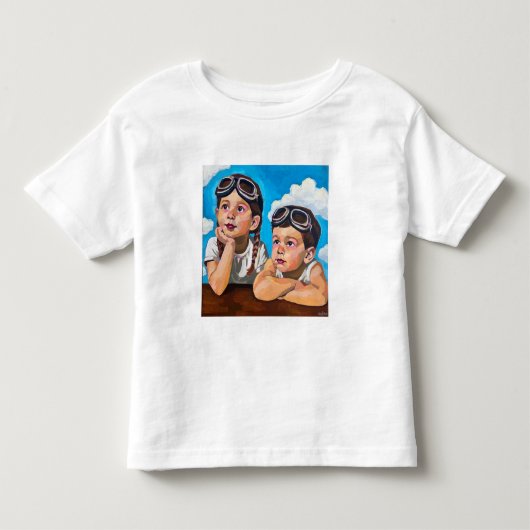 Moderne cherubijnse schilderkunst - Geïnspireerd d Kinder Shirts (Voorkant)