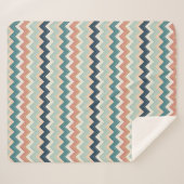 Moderne Chevron Design Custom Zachte Sherpa Deken (Voorkant (horizontaal))