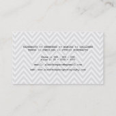 Moderne Chevron DSLR Camera Fotograaf Business Visitekaartje (Achterkant)