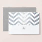 Moderne Chevron FOTO BEDANKT KAART (Met envelop)