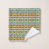 moderne chevron geometrisch patroon bad handdoek (Wasdoekje)