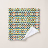 moderne chevron geometrisch patroon bad handdoek (Wasdoekje)