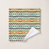 moderne chevron geometrisch patroon bad handdoek (Wasdoekje)