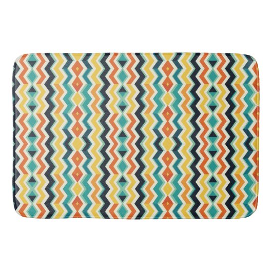 moderne chevron geometrisch patroon badmat (Voorkant)