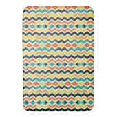 moderne chevron geometrisch patroon badmat (Voorkant Verticaal)