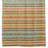 moderne chevron geometrisch patroon douchegordijn (Voorkant)