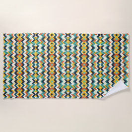 moderne chevron geometrisch patroon strandlaken