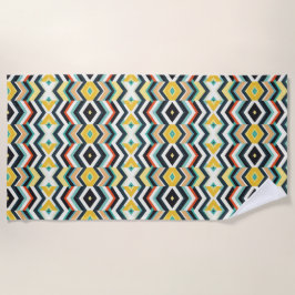 moderne chevron geometrisch patroon strandlaken