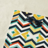 moderne chevron geometrisch patroon strandlaken (In situ)