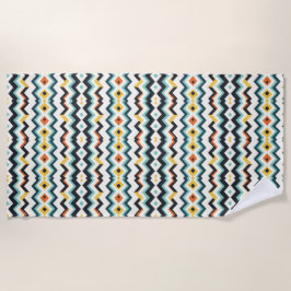 moderne chevron geometrisch patroon strandlaken
