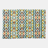 moderne chevron geometrisch patroon theedoek (Horizontaal)
