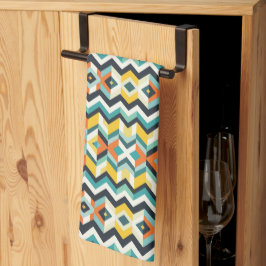 moderne chevron geometrisch patroon theedoek