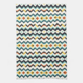 moderne chevron geometrisch patroon theedoek (Verticaal)