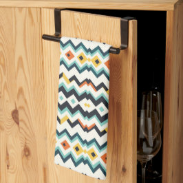 moderne chevron geometrisch patroon theedoek