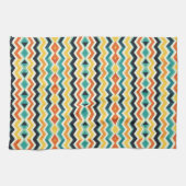 moderne chevron geometrisch patroon theedoek (Horizontaal)