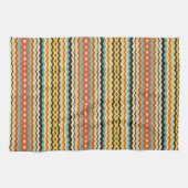 moderne chevron geometrisch patroon theedoek (Horizontaal)
