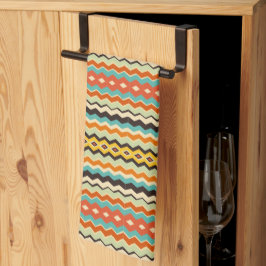 moderne chevron geometrisch patroon theedoek