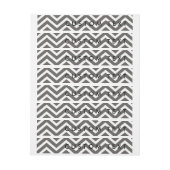 Moderne Chevron Grijs & Wit Omlopende Labels Omwikkelbaar Adreslabel (Vel)