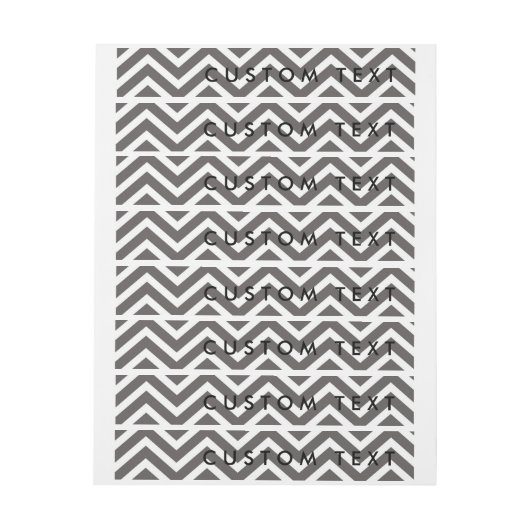Moderne Chevron grijs & wit wikkel rond labels Omwikkelbaar Adreslabel (Vel)