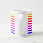 Moderne Chevron Kleurrijke Rainbow Pattern Mok (Achterkant)
