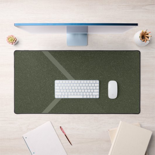 Moderne Chevron Moss Green Desk Mat –  (Kantoor 1)