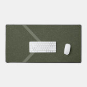 Moderne Chevron Moss Green Desk Mat –  (Keyboard & Muis)
