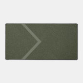 Moderne Chevron Moss Green Desk Mat –  (Voorkant)