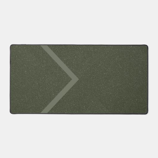 Moderne Chevron Moss Green Desk Mat –  (Voorkant)