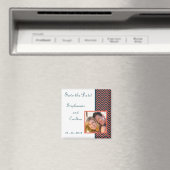 Moderne Chevron Neon koraal/marine aankondiging ma Magneet (Insitu (Vaatwasser))