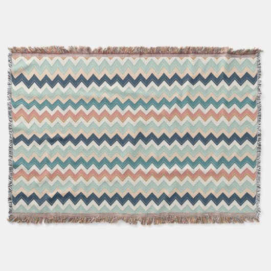Moderne Chevron-ontwerp Aangepaste zachte deken (Voorkant)