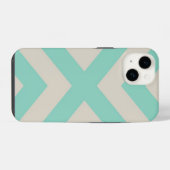 Moderne Chevron Streep iPhone Hoesje (Achterkant horizontaal)