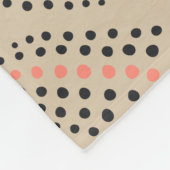 Moderne Chevron veelkleurige Stippen neutraal aard Fleece Deken (Hoek)