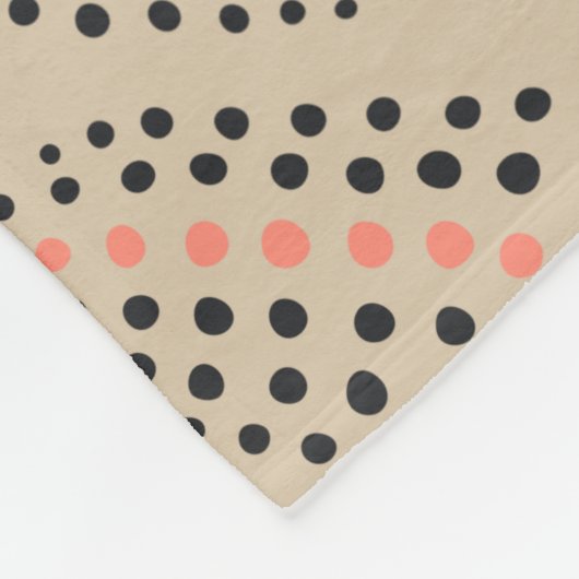 Moderne Chevron veelkleurige Stippen neutraal aard Fleece Deken (Hoek)