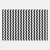 Moderne Chevron zwart-witte strepen patroon Inpakpapier Vel (Voorkant 2)