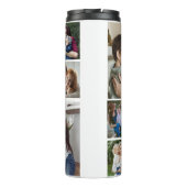 Moderne Chic 10 Photo Collage Gift for Ma Thermosbeker (Achterkant)