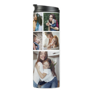 Moderne Chic 10 Photo Collage Gift for Ma Thermosbeker